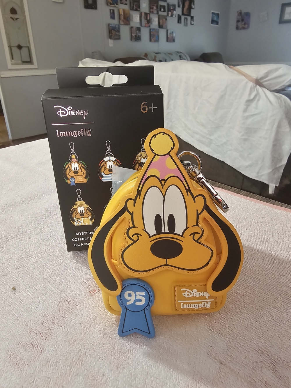 Loungefly Disney Pluto Party Hat Coin Purse - Yellow, Black, Pink, Blue